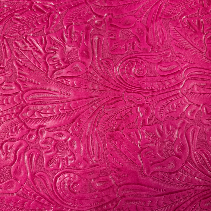 Floral Embossed Oiled Veg Tan Lamb, 2 oz | 6 Colors - Image 14