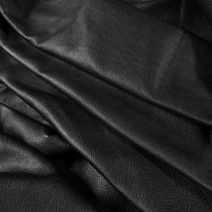 Garment Weight Full Grain Cowhide, 2.5 oz  Black - Image 2