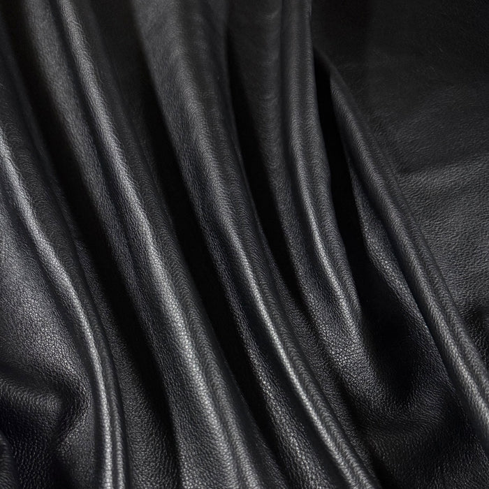 Garment Weight Full Grain Cowhide, 2.5 oz  Black - Image 5