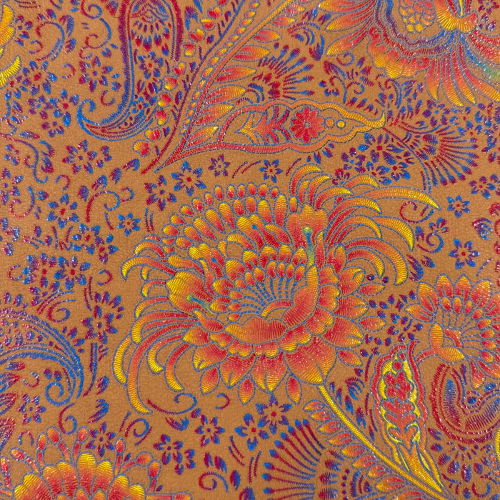 Floral Jacquard Nubuck Cow, 3 oz - 4 Colors